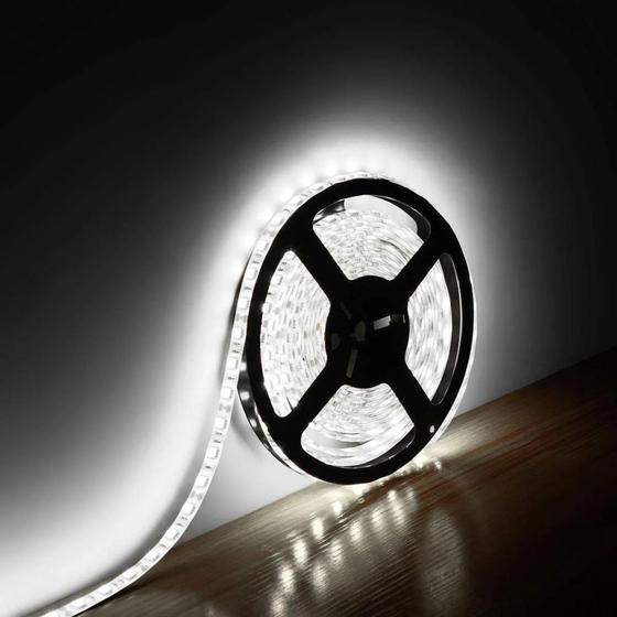 Imagem de Fita LED 6500k 5050 IP20 5050 14.4W 600Lumens 12volts 5m