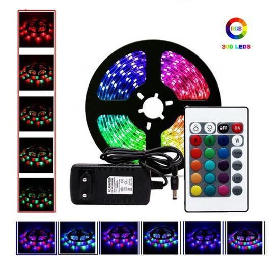 Imagem de Fita Led Colorida Rgb 5050 10 Metros 16 Core Fonte Controle