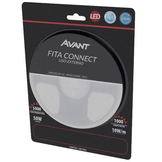 Imagem de Fita Led Connect 10w 5m 6500k Luz Branca 127v Avant
