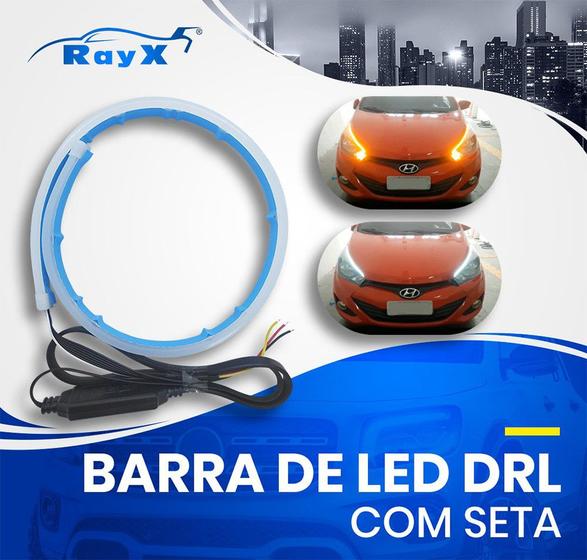 Imagem de Fita Led Drl Pisca Para Farol 3000k 6000k Rayx 30 cm