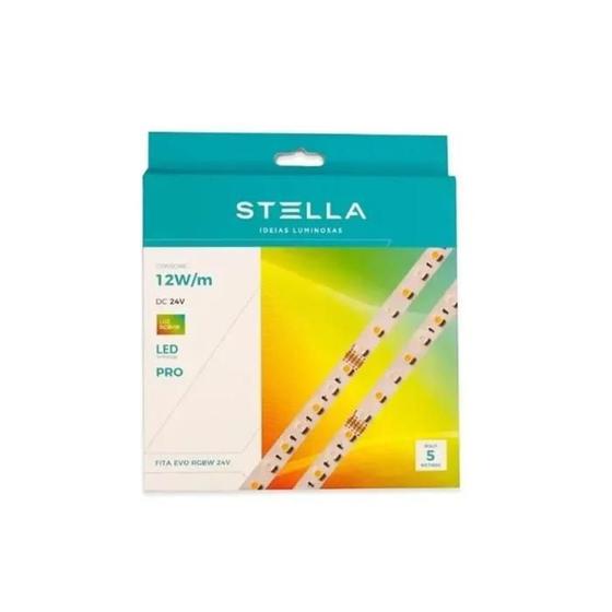 Imagem de Fita LED Profissional 12W/M RGB+W IP20 24V 72 Leds-5m Stella - STH6830/RGBW