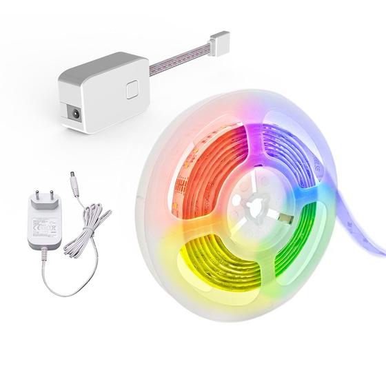 Imagem de Fita LED Smart AGL WiFi 5 Metros, Compatível com Alexa, Siri e Google, Verso Auto Adesivo - 1106110