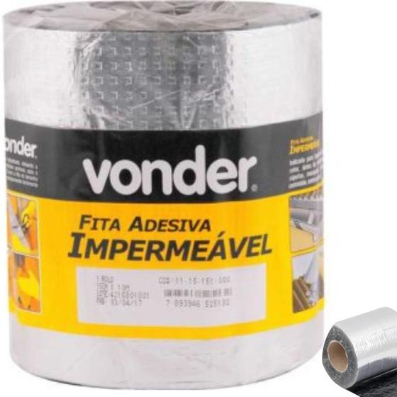 Fita Manta Impermeável Adesiva para Telhado e Calhas 15cmx10 Vonder ...