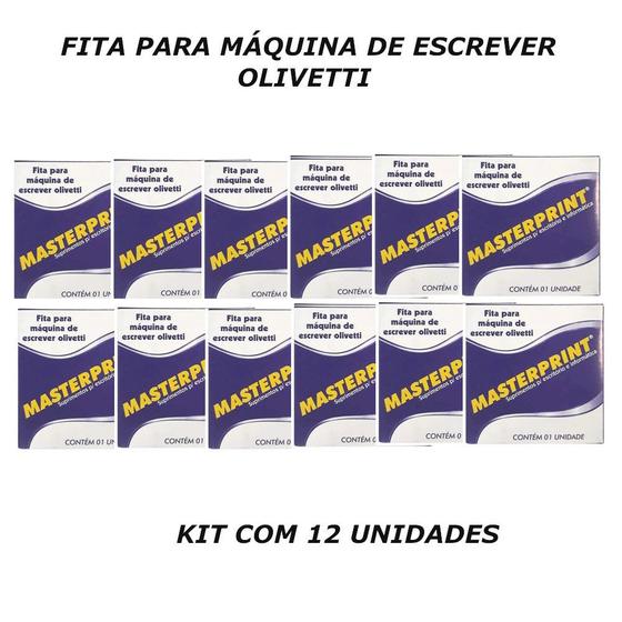 Imagem de Fita maquina de escrever olivetti kit 12 unidades