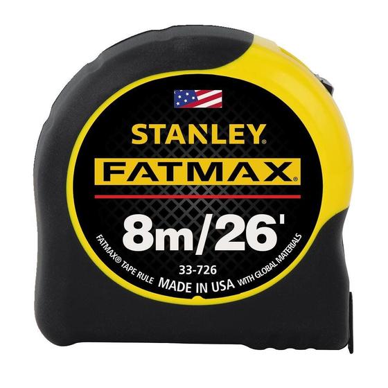 Imagem de Fita métrica STANLEY FATMAX 8m/26 pés com BladeArmor