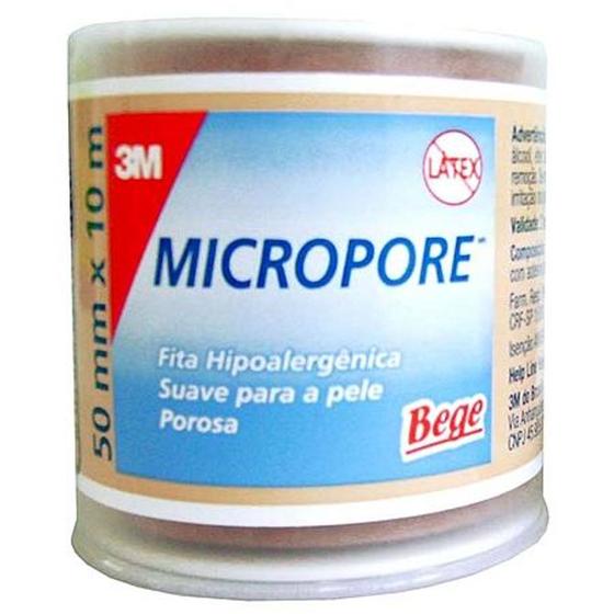 Imagem de Fita Micropore Cor Da Pele 50mmx10m 3m