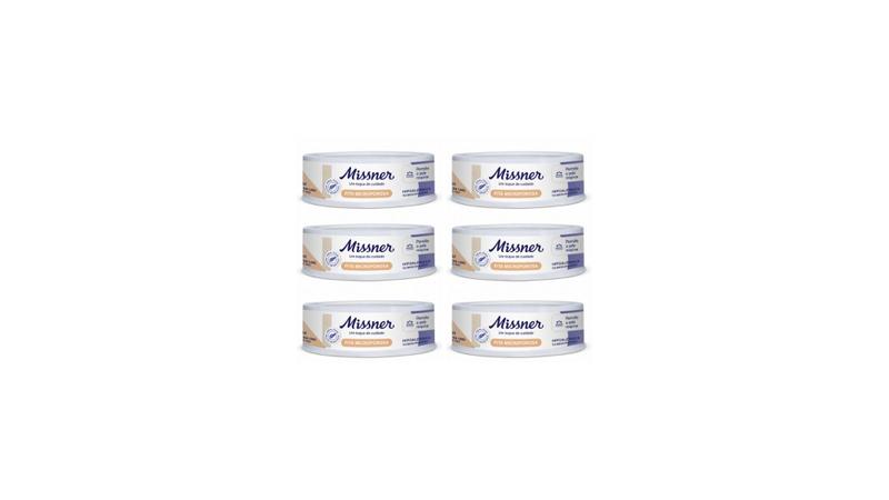 Imagem de Fita Microporosa Bege 1,2cm x 4,5m Missner - Kit com 6 Unidades