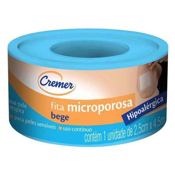 Imagem de Fita Microporosa Cremer Bege 2,5cmx4,5m