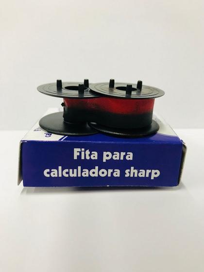 Imagem de Fita para calculadora Masterprint Sharp preto e vermelho