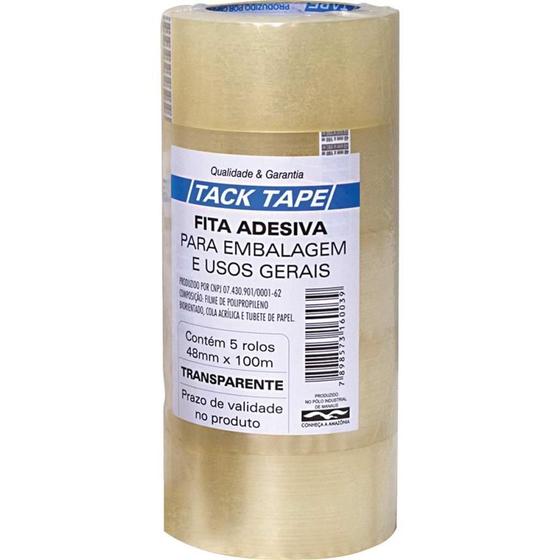 Imagem de Fita para Empacotamento TACK Tape PP 48X100M Transpare