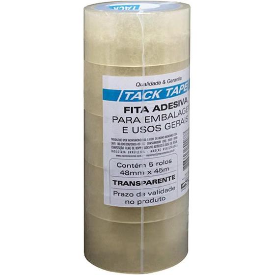 Imagem de FITA PARA EMPACOTAMENTO TACK TAPE PP 48x45 TRANSPARENTE AMAZON TAPE