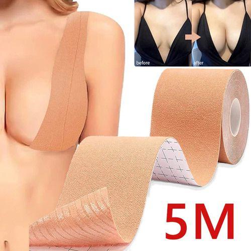 Fita Para Levantar Seios Sutiã Adesivo Tape Invisível 5m - oem Imagem de Fita Para Levantar Seios Sutiã Adesivo Tape Invisível 5m