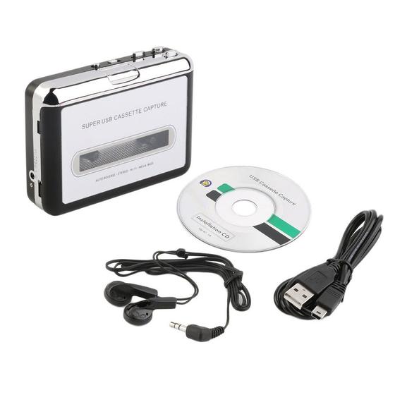Imagem de Fita para PC Super USB Cassette-to-MP3 Capture Music Player A