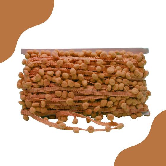 Imagem de Fita Pompom Terra 30mm Rolo Com 25 Metros - Nybc