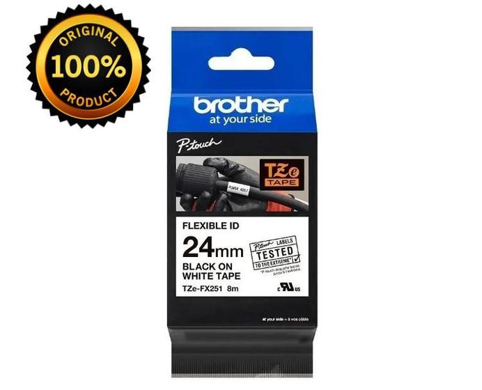 Imagem de Fita Rotulador Brother Tze-fx251 24mm Original