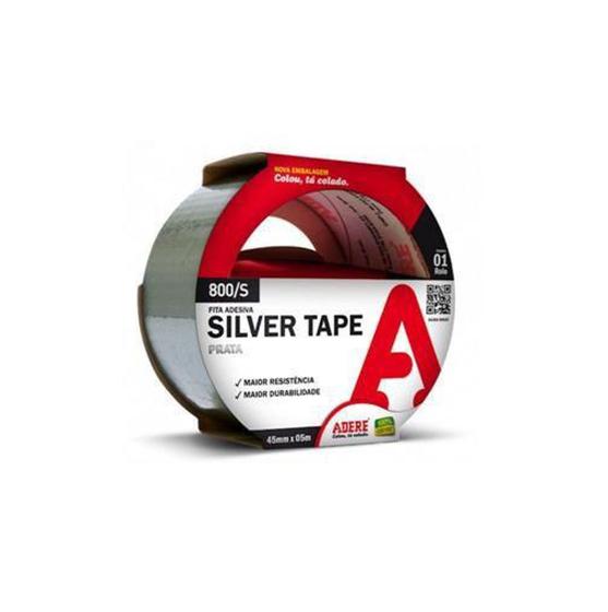 Imagem de Fita Silver Tape 45mm X 5m Ultra Resistente Adere Original