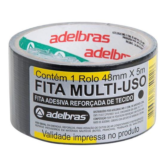 Imagem de Fita Silver Tape Adelbras 48mmx05m Preta