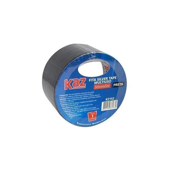 Imagem de Fita Silver Tape Multiuso 50mmx5m Prata Kaz