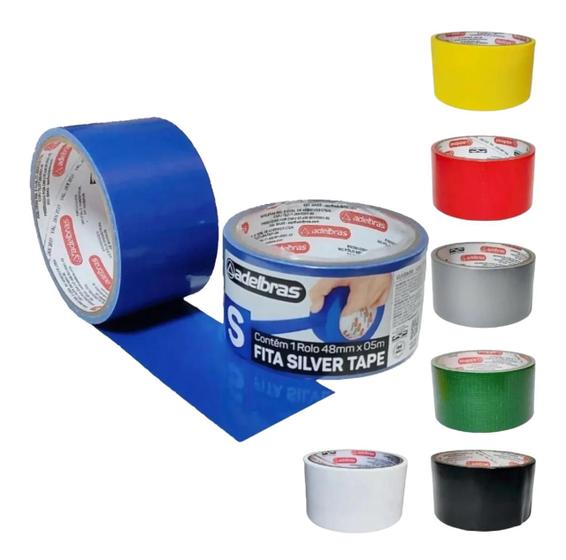 Imagem de FITA SILVER TAPE MULTIUSO AZUL ADELBRAS 48mm X 5m