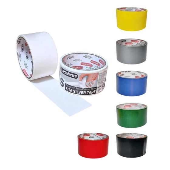 Imagem de FITA SILVER TAPE MULTIUSO BRANCA ADELBRAS 48mm X 5m