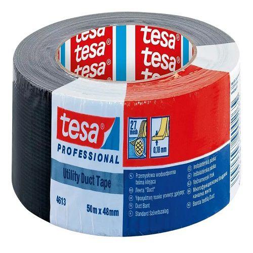 Imagem de Fita Silver Tape Preta 48mmx50m Profissional Tesa Importado