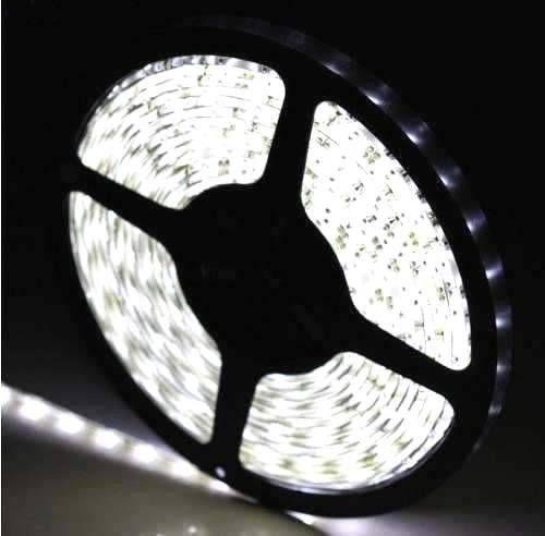 Imagem de Fita Super Led 5mt 3528 Branco Frio 24w 12v 300 Leds + Fonte