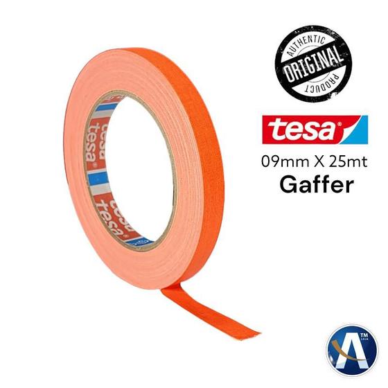 Imagem de Fita Tecido Gaffer Tape Tesa 09mm X 25m Laranja Fluorescente