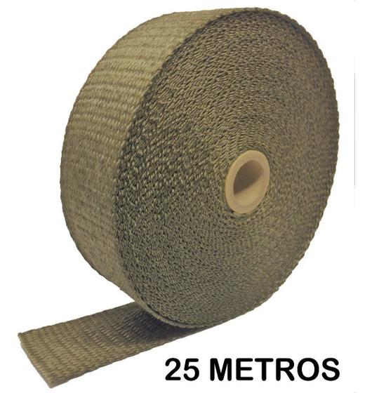 Imagem de Fita Térmica Titanium Termotape Para Escapamento 25 Metros