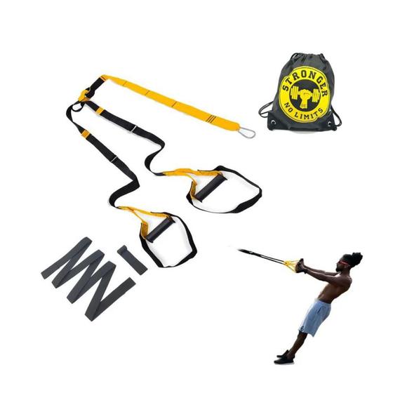 Imagem de Fita Treinamento Suspenso, Tipo Trx Kit Completo Be Stronger