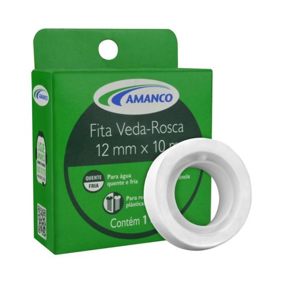 Imagem de Fita veda rosca 12mm x 10m - Amanco