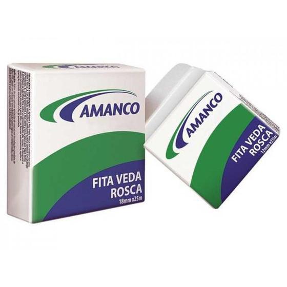 Imagem de Fita Veda Rosca 18mm x 10m Amanco - AMANCO BRASIL LTDA.