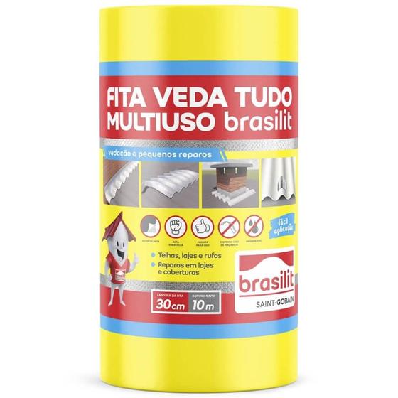 Imagem de Fita Veda Tudo 10 Metros x 30cm - 0802.00089.0030PC - BRASILIT