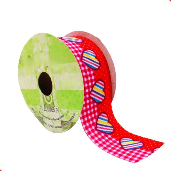 Imagem de Fita xadrez  pespontada sinimbu g2630 38mm em poliester com 10 metros