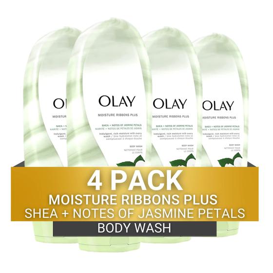 Imagem de Fitas hidratantes Olay Body Wash com karité e jasmim 532mL (x4)