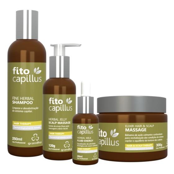 Imagem de Fito Capillus Terapia Capilar Grandha Kit Completo com 4 Itens