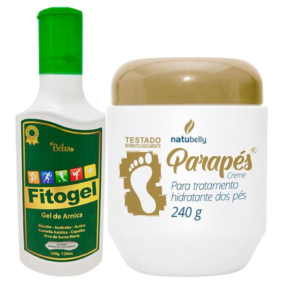 Imagem de Fitogel Gel de Arnica + Parapés Creme Hidratante para os Pés Dourado