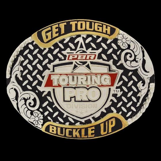 Imagem de Fivela PBR Get Tough Buckle Up com Fundo Negro 14494