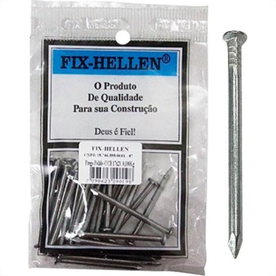 Imagem de Fix-Hellen Prego F.Hellen Pol.C/Cabeça 08X08 C/ 50G - Kit C/10 Pt