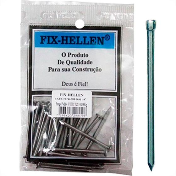 Imagem de Fix-Hellen Prego F.Hellen Pol.S/Cabeça 15X15 C/ 75G - Kit C/10 Pt