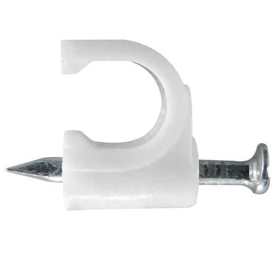 Imagem de Fixa Cabo 8Mm (Rg6) Branco Pacote Com 25Pçs