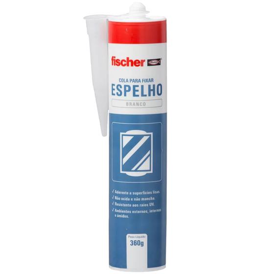 Imagem de Fixa Espelho Branco com 360g - 600436 - FISCHER