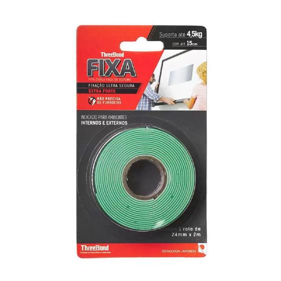 Imagem de Fixa Fita Dupla Face De Espuma 24mmx2m - Three Bond - ThreeBond