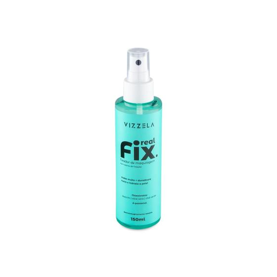 Imagem de Fixador de Maquiagem Real Fix Vizzela Vegano 150ml Finalizador Facial Alta Duração Nutre Hidrata