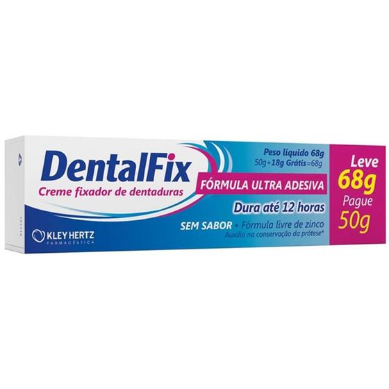 Imagem de Fixador Dentadura Dentalfix sem Sabor Creme 68g