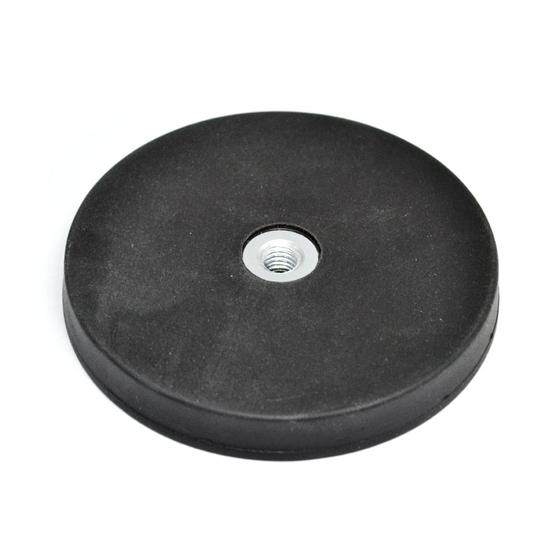 Imagem de Fixador Magnético 66 mm Emborrachado Rosca Interna M6 Força Aprox. 18Kg - 1 unidade