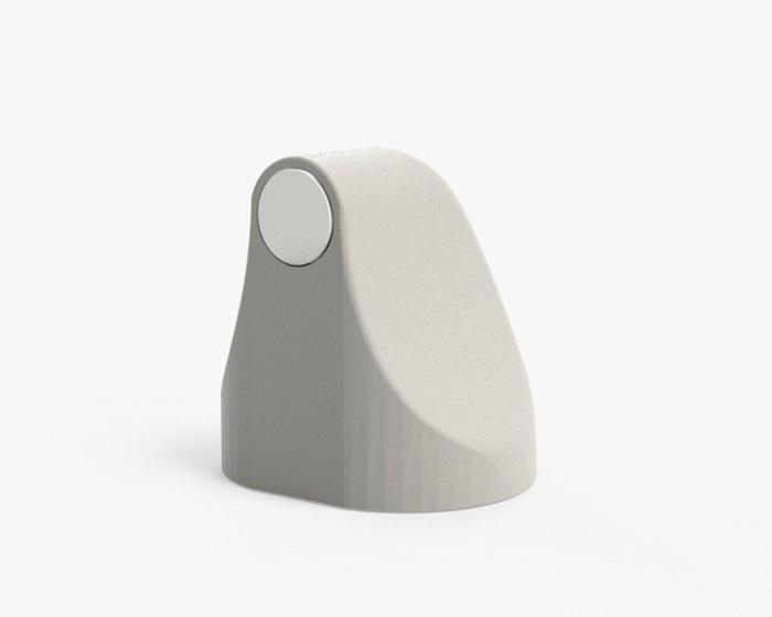 Imagem de Fixador porta trava magnético prendedor adesivo branco - comfort