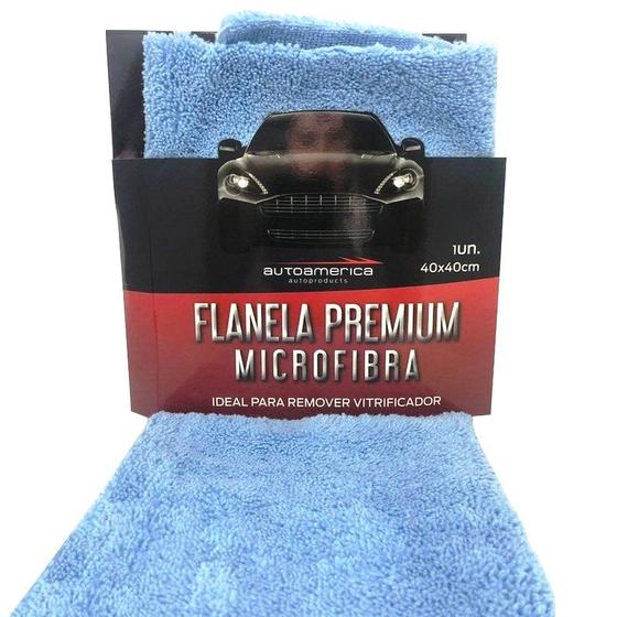 Imagem de Flanela Premium de Microfibra Azul 40x40cm Autoamerica