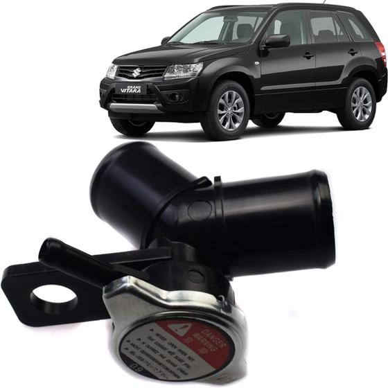 Imagem de Flange Bocal Do Radiador + Tampa Grand Vitara 2.0 16v