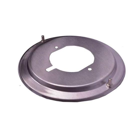 Flange de Inox Grande com pino antirotação para Cooktop 1unidade
