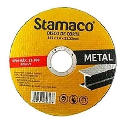 Imagem de Flap De Disco Corte Metal 115 Mm X 1.6 Mm X 22.23 Mm Stamaco